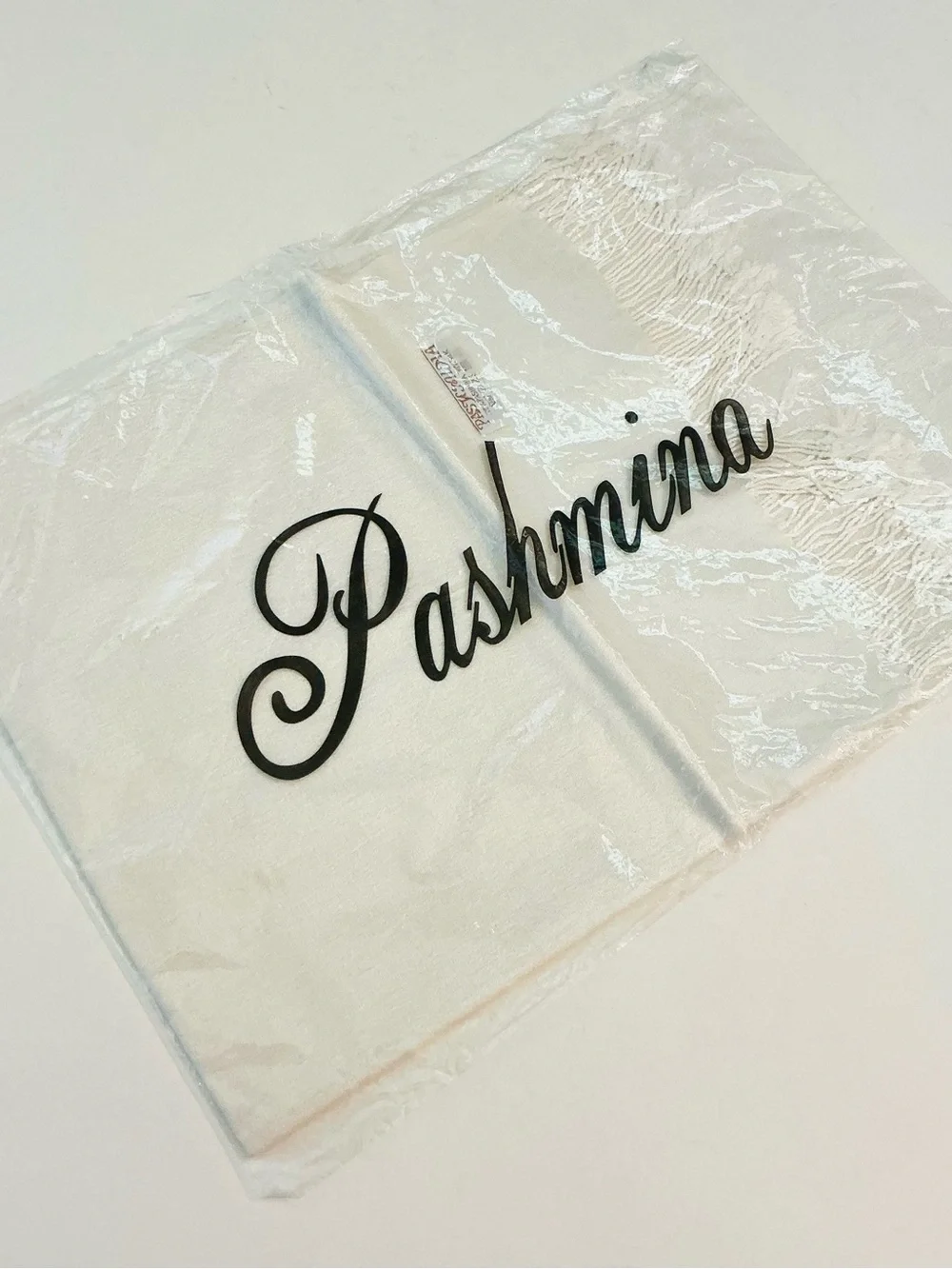 PASHMINA, “OFF WHITE” - Women’s Large Scarf Shawl Wrap - Brand New